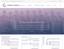 Tablet Screenshot of gmeiner-partner.de